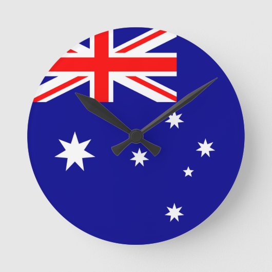 Australische vlag ronde klok (Voorkant)