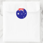 Australische vlag ronde sticker (Tas)
