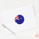Australische vlag ronde sticker (Envelop)