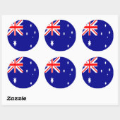 Australische vlag ronde sticker (Vel)