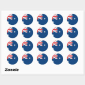 Australische vlag ronde sticker (Vel)