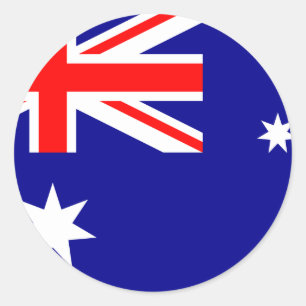 Australische vlag ronde sticker