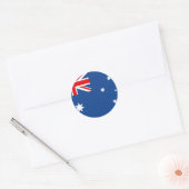 Australische vlag ronde sticker (Envelop)