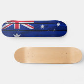 Australische vlag Rustic Wood Skateboard (Horizontaal)