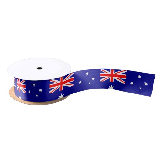 Australische vlag satijnen lint (Spoel)
