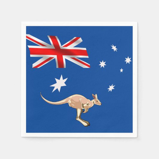 Australische vlag servet (Voorkant)