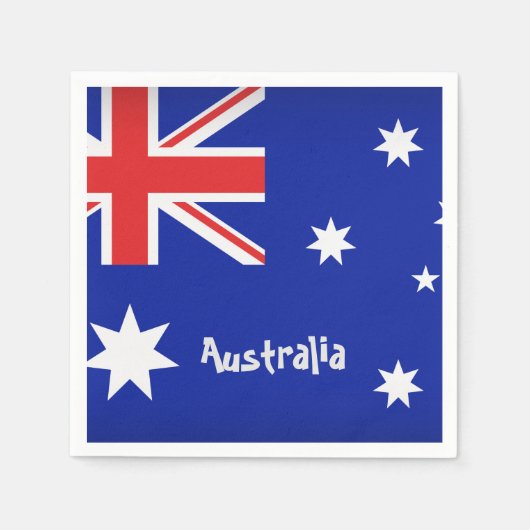 Australische vlag servet (Voorkant)