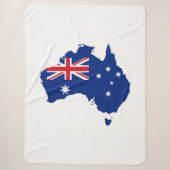 Australische vlag sherpa deken (Voorkant)