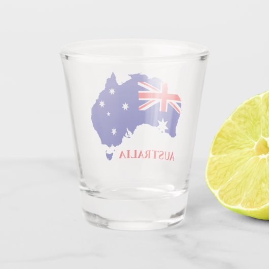 Australische vlag shot glas (Achterkant)