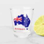 Australische vlag shot glas (Voorkant)