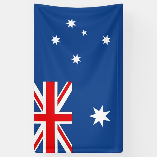 Australische vlag spandoek (Verticaal)