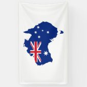 Australische vlag spandoek (Verticaal)