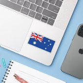 Australische vlag sticker (Laptop met iPhone)