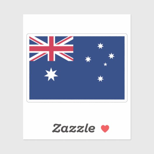 Australische vlag sticker (Vel)