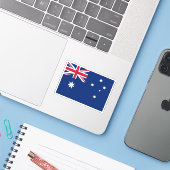 Australische vlag sticker (Laptop met iPhone)