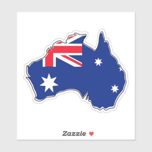 Australische vlag sticker (Vel)
