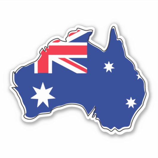 Australische vlag sticker (Voorkant)