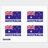 Australische vlag stickers | Persoonlijke tekst (Vel)