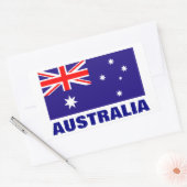 Australische vlag stickers | Persoonlijke tekst (Envelop)