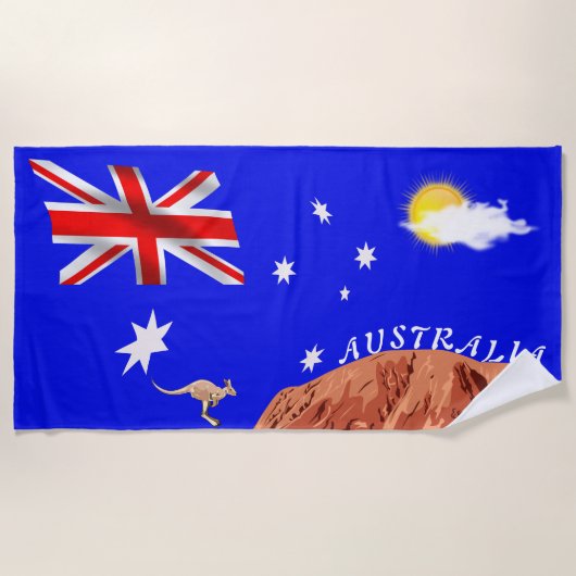 Australische vlag strandlaken (Voorkant)