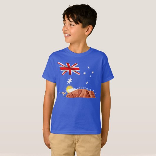 Australische vlag t-shirt (Voorkant volledig)