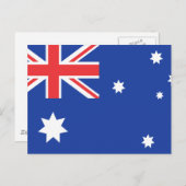 Australische vlag T-shirts en cadeautjes Briefkaart (Voorkant / Achterkant)