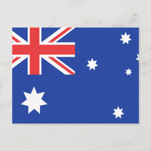 Australische vlag T-shirts en cadeautjes Briefkaart