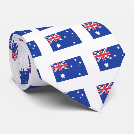 Australische vlag T-shirts en cadeautjes Stropdas (Opgerold)