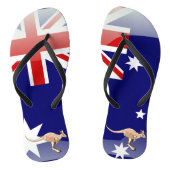 Australische vlag teenslippers (Voetbed)