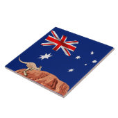 Australische vlag tegeltje (Zijkant)