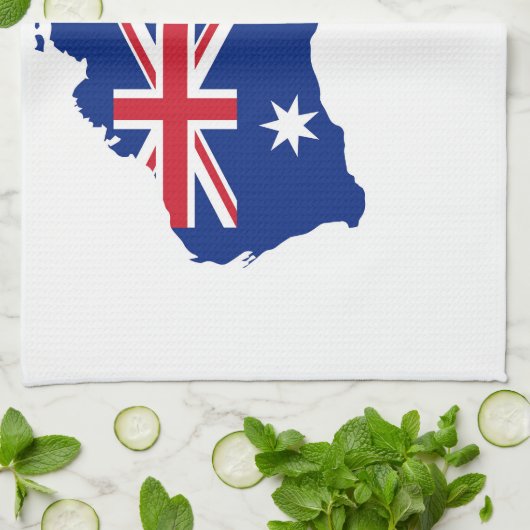 Australische vlag theedoek (Gevouwen)