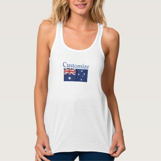 Australische vlag Thunder_Cove Tanktop (Voorkant)