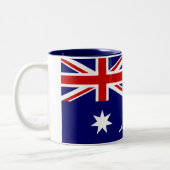 Australische vlag tweekleurige koffiemok (Links)