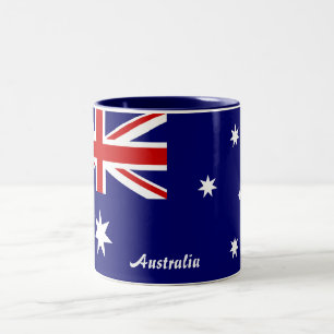 Australische vlag tweekleurige koffiemok