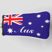 Australische vlag van Australische douanemonogram Golfheadcover (Voorkant)