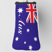 Australische vlag van Australische douanemonogram Golfheadcover (Draai 90)