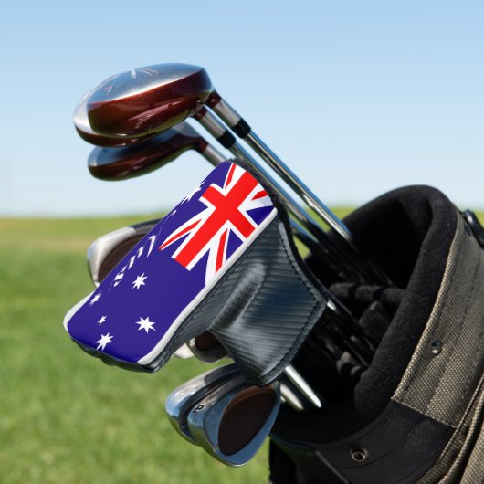 Australische vlag van Australische douanemonogram Golfheadcover (Insitu)