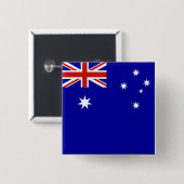 Australische vlag vierkante button 5,1 cm (Voorkant /achterkant)
