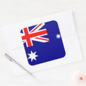 Australische vlag vierkante sticker (Envelop)