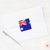 Australische vlag vierkante sticker (Envelop)
