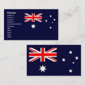 Australische vlag visitekaartje (Voorkant / Achterkant)