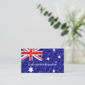 Australische vlag visitekaartje (Staand voorkant)