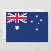 Australische vlag, vlag van Australië bruiloft Kaart (Achterkant)