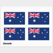 Australische vlag, vlag van Australië Rechthoekige Sticker (Vel)