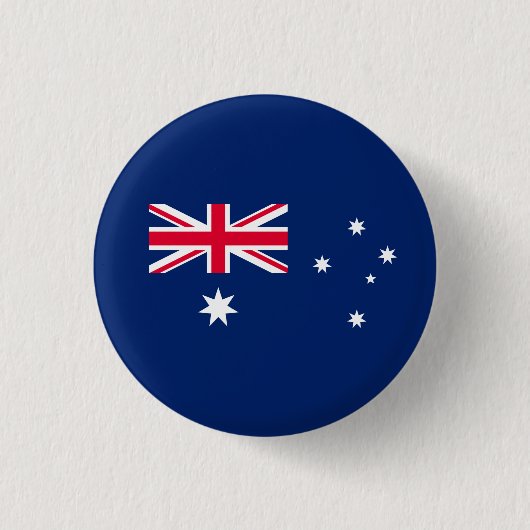Australische vlag, vlag van Australië Ronde Button 3,2 Cm (Voorkant)