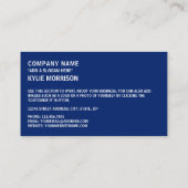 Australische vlag, vlag van Australië Visitekaartje (Achterkant)