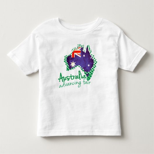 Australische vlag voortschrijdend fair kinder t-sh kinder shirts (Voorkant)