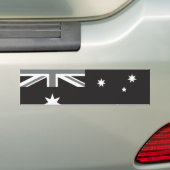Australische vlag Zwart-wit Bumpersticker (Op auto)