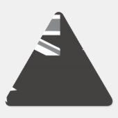 Australische vlag Zwart-wit Sticker (Voorkant)