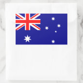 Australische vlaggen rechthoekige sticker (Tas)